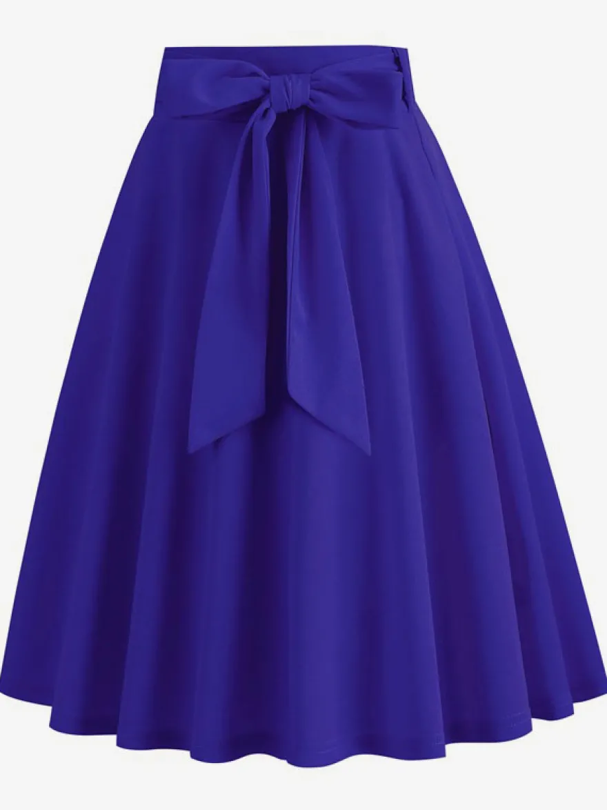 Jupe Femme Vert Arcs Taille Courte Rehaussée Couches Vintage Femmes Bas
