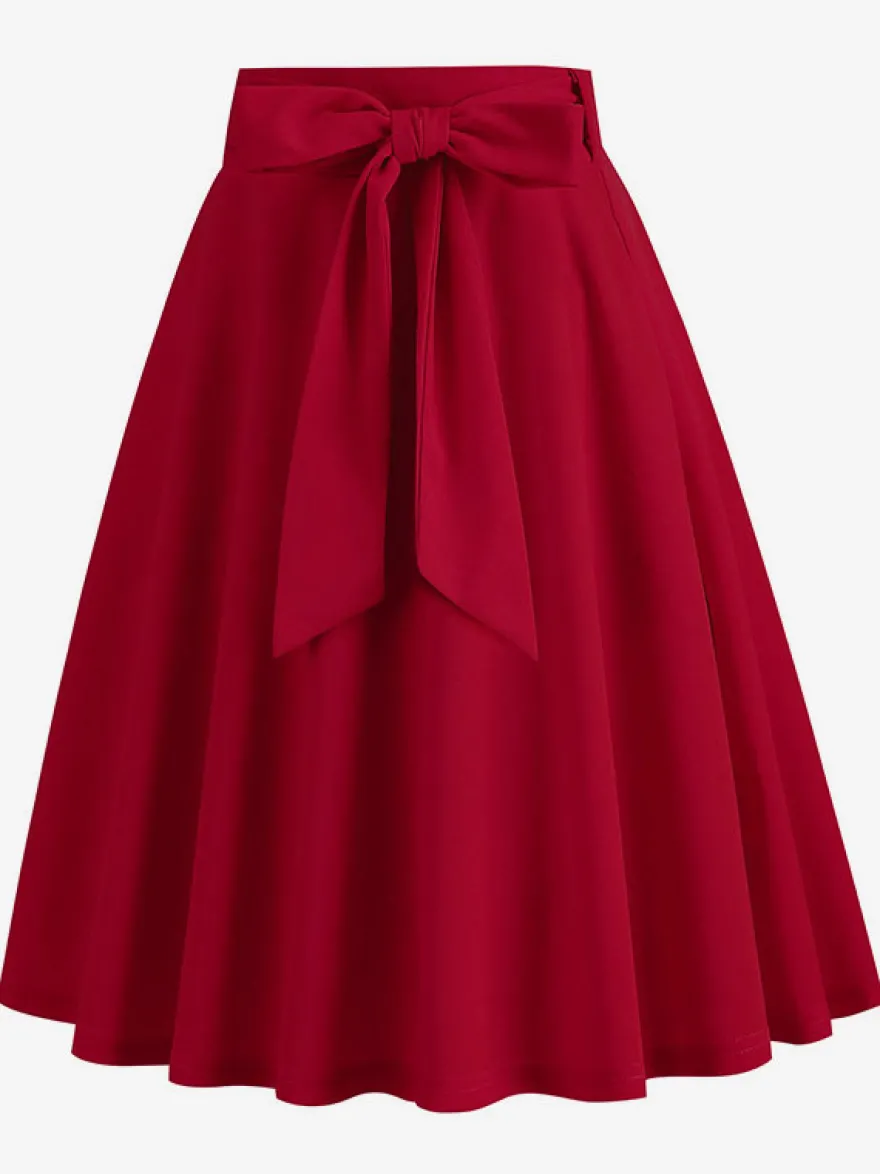Jupe Femme Vert Arcs Taille Courte Rehaussée Couches Vintage Femmes Bas