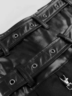 Jupe Homme Vintage Noire Rétro Plissée Asymétrique Gothique Steampunk Costumes