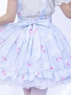 Jupe idole Lolita SK Cardcaptor Sakura volants jupes Lolita à imprimé Fleurie