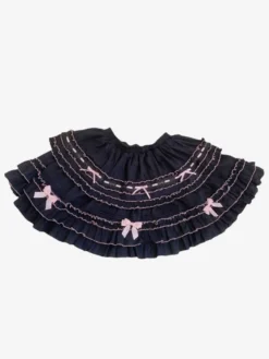 Jupe Lolita Sweet Lolita SK à volants et nœuds bleu ciel clair