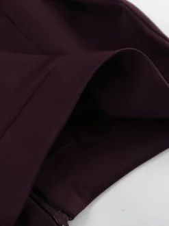 Jupe longue fendue au dos pour femme - Élégante jupe droite taille haute - Tenue de bureau luxueuse et discrète 2026