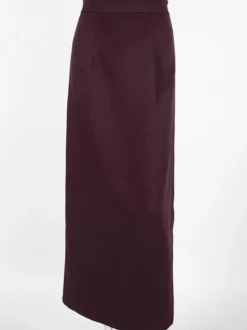 Jupe longue fendue au dos pour femme - Élégante jupe droite taille haute - Tenue de bureau luxueuse et discrète 2026