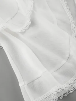 Jupes blanches taille haute élégantes mini pour femmes