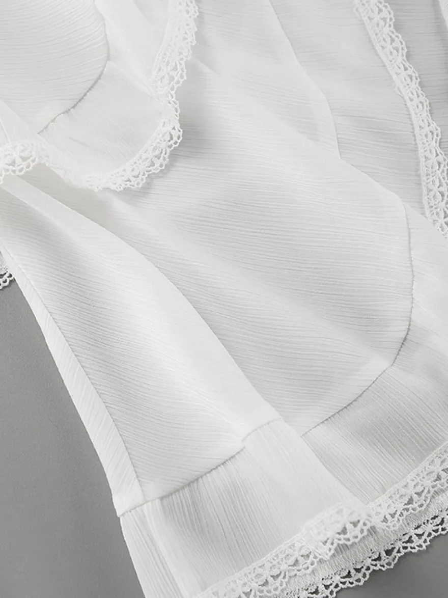 Jupes blanches taille haute élégantes mini pour femmes