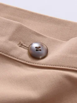 Jupes kaki élégantes vêtements de printemps bas longs pour femmes