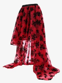 Jupes longues noires chics pour le printemps bas pour femmes
