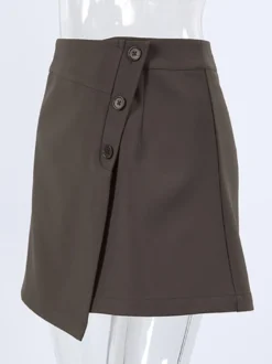 Jupes marron mini d'été pour femmes