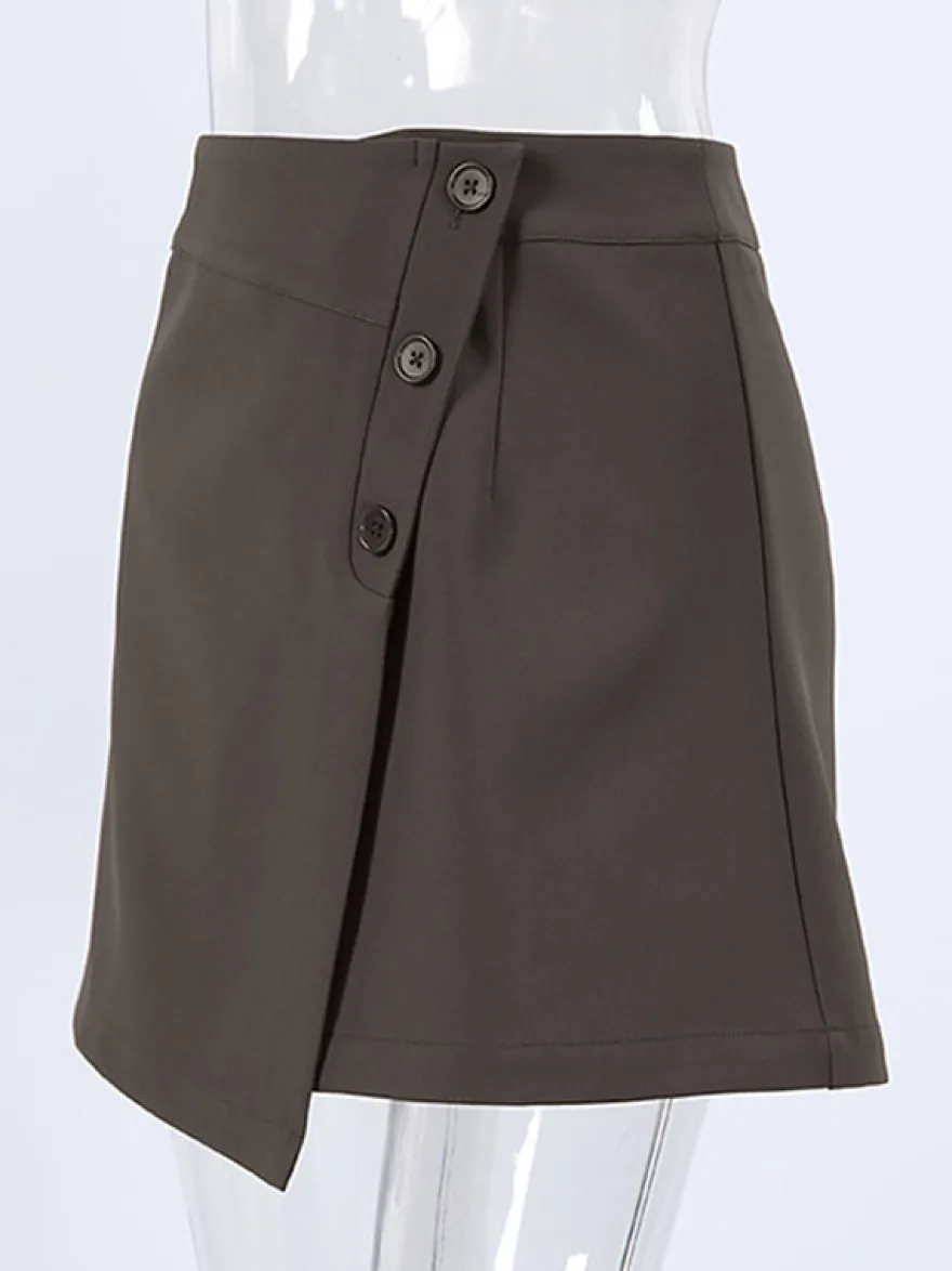 Jupes marron mini d'été pour femmes