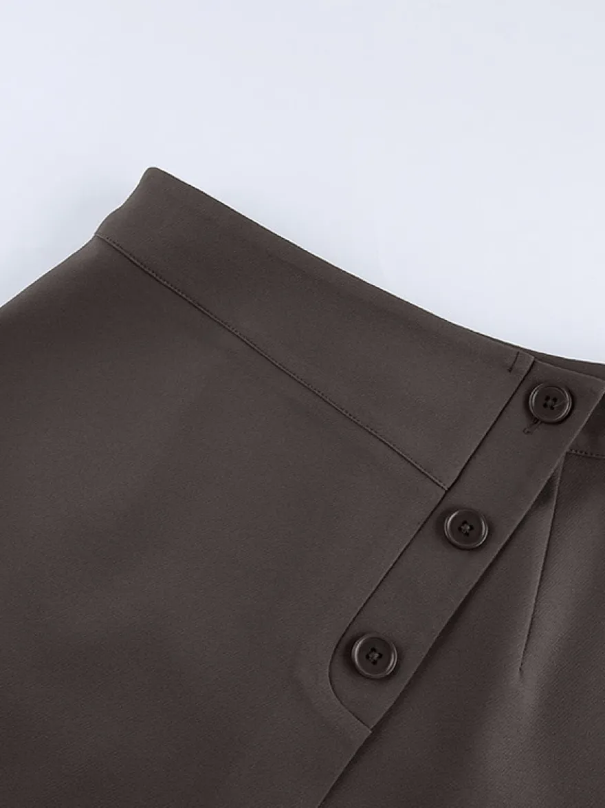 Jupes marron mini d'été pour femmes