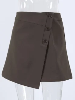 Jupes marron mini d'été pour femmes