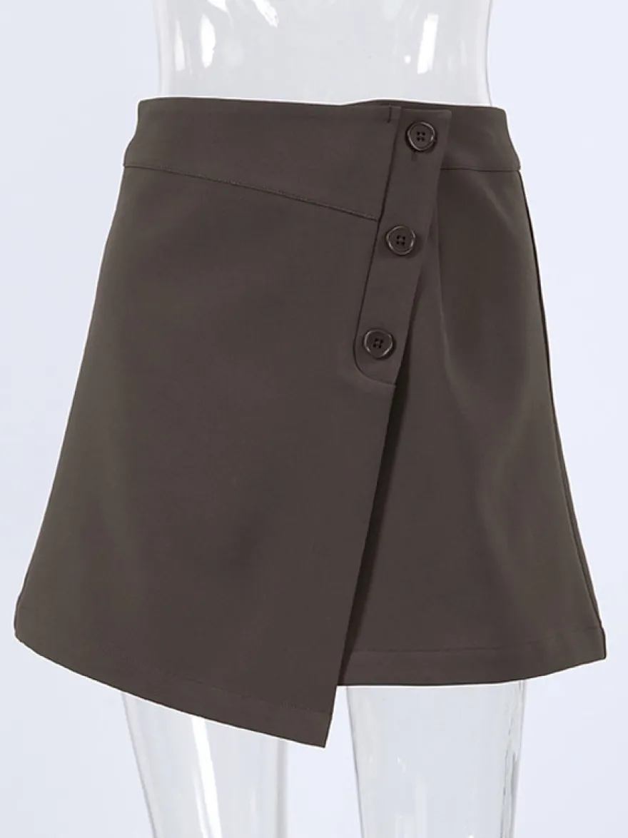 Jupes marron mini d'été pour femmes