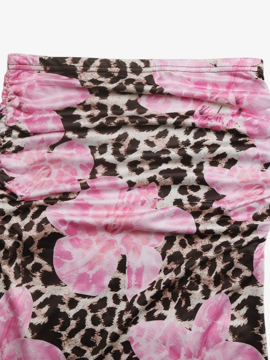 Jupes marron taille haute sexy été longues bas pour femmes