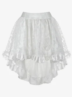 Jupes noires en tulle taille haute sexy coupe asymétrique mini bas pour femmes