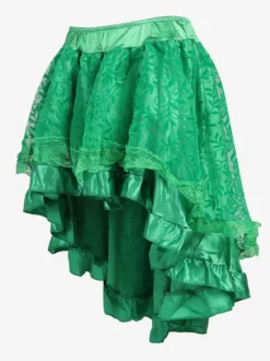 Jupes noires en tulle taille haute sexy coupe asymétrique mini bas pour femmes