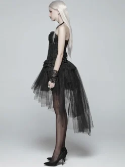 Jupe Steampunk Lolita Jupes Lolita noires à plusieurs niveaux