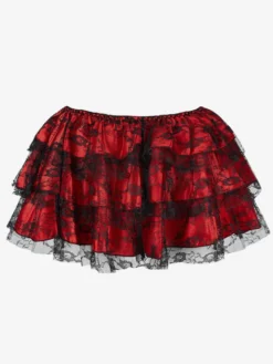 Jupes vertes à volants chics pour l'automne mini-jupes pour femmes
