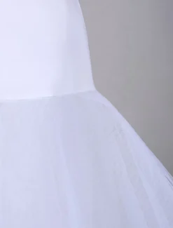 Jupon de mariage blanc 2 couches en tulle