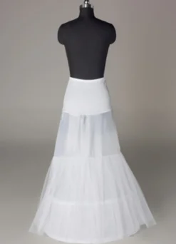 Jupon de mariage blanc 2 couches en lycra