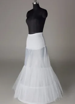 Jupon de mariage blanc 2 couches en lycra