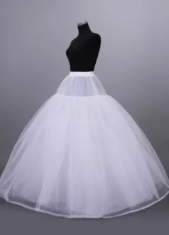 Jupon de mariage blanc huit couches en voile de tulle