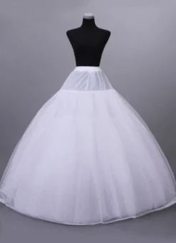 Jupon de mariage blanc huit couches en voile de tulle