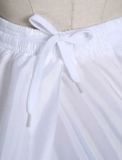 Jupon 2026 fête de mariage blanc 1 couche en polyester