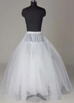 Jupon 2026 jupon de mariage blanc 3 couches en tulle