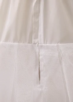 Jupon 2026 jupon de mariage blanc de 2 couches en polyester
