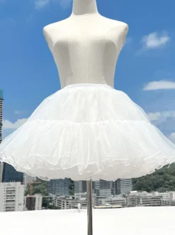 Jupon Lolita Blanche Femme Mignonne Couches