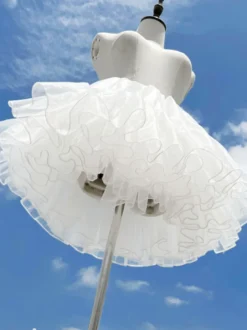 Jupon Lolita Blanche Femme Mignonne Couches
