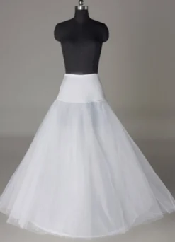 Jupon pour le mariage blanc 2 couches en lycra