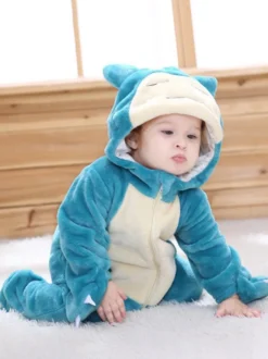 Kigurumi Onesie pyjama enfant dessin animé nourriture combinaison en fibres de Polyester