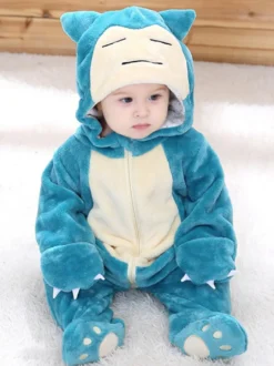 Kigurumi Onesie pyjama enfant dessin animé nourriture combinaison en fibres de Polyester