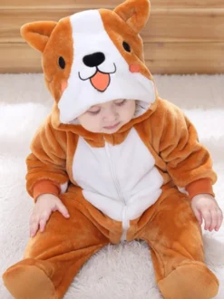 Kigurumi Onesie pyjama enfant dessin animé nourriture combinaison en fibres de Polyester