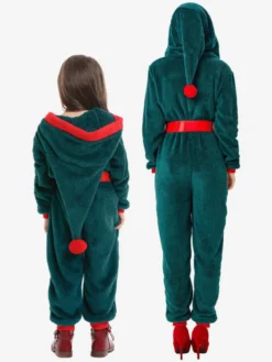 Kigurumi Pyjamas Cadeaux Noël Rouge Costumes Carnaval Déguisements Halloween