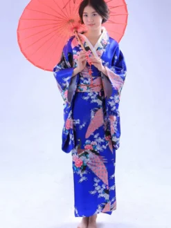 Kimono Japonais Rouge Traditionnel Déguisements Halloween Déguisement Carnaval