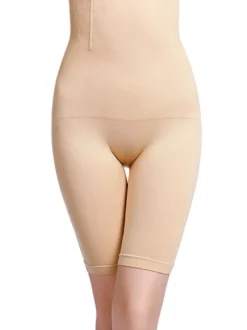 Linge de Mariée Body Sculptant Shorts Moulants Elastique Taille Haute Unicolore Sexy Unicolore Sous-vêtements Femmes Body Shaper
