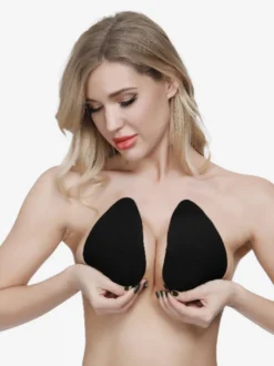 Linge de Mariée Cache-tétons pour femme avec Soutien-Gorge Invisible relevables Réutilisables Adhésif