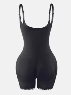 Linge de Mariée Lingerie sculptante couleur chair sans manches bretelles gaine intégrale grande taille contrôle du ventre soutien de la poitrine effet push-up ceinture amincissante