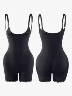 Linge de Mariée Lingerie sculptante couleur chair sans manches bretelles gaine intégrale grande taille contrôle du ventre soutien de la poitrine effet push-up ceinture amincissante