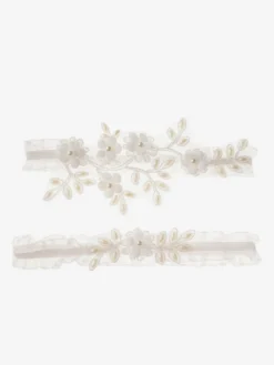 Linge de Mariée Porte-Jarretelles En Dentelle Blanche Pour Femme Jarretière Perle
