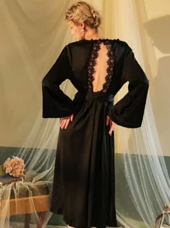 Linge de Mariée Robes Pyjama Sexy Dentelle Dos Nu