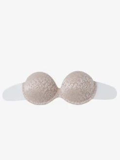 Linge de Mariée Soutien-gorge push-up sans bretelles en dentelle Pasties pour femmes