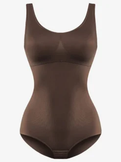 Lingerie Body Sculptant Rose Sans Manches Col U