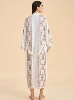 Lingerie de mariée pyjamas robes de chambre nuisettes imprimées abricot à lacets nuisettes d'intérieur