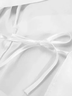 Lingerie de mariée pyjamas vêtements de nuit robes nuisettes d'intérieur en plumes blanches