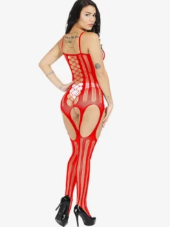 Lingerie Fendue Lingerie de mariage sexy en résille blanche avec découpes pour femmes