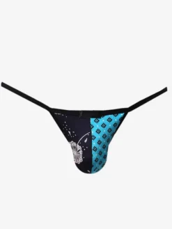 Lingerie pour homme culotte sexy string imprimé floral