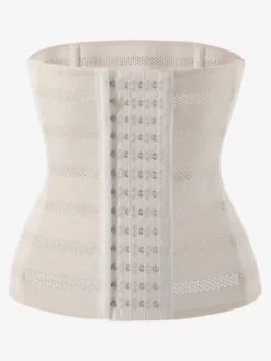Lingerie sculptante beige 1 Pièce Boutonnée Devant